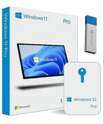 MICROSOFT Windows 11 Professional Box Retail Pack www.oemcdkeys.com For More Discount 64/32 Bit