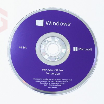 MICROSOFT Windows 10 Professional (1 User, Lifetime Validity) DVD Pack English Version OEM 64/32 Bit