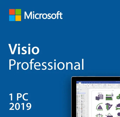 MICROSOFT Visio Professional 2019 for Windows (1 User, Lifetime Validity)