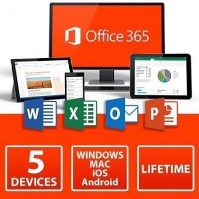 MICROSOFT Office 365 Professional Plus (100 Gb Cloud) Latest Lifetime For Windows/Mac/Andriod/Ipad/Ios Updated
