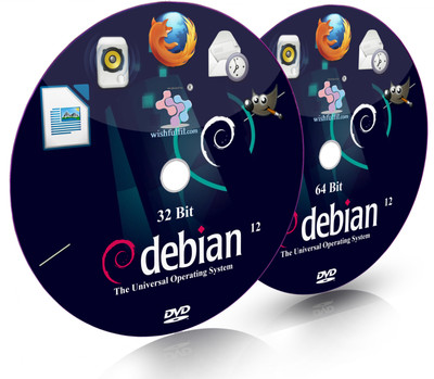 wishfulfil Debian 12 DVD 12 GNOME Bootable Installation 32 Bit and 64 Bit