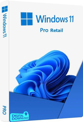 MICROSOFT Windows 11 Pro DVD Transferable Retail 32/64 Bit (1 User, Lifetime Validity)