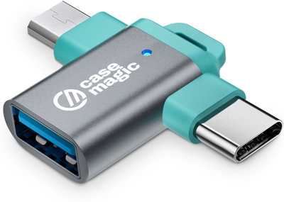 Case-Magic USB Type C, Micro USB OTG Adapter(Pack of 1)