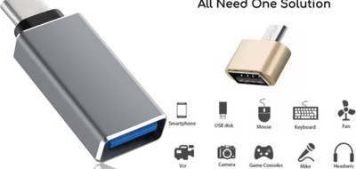 SSVOCATIONPOINT USB Type C, Micro USB OTG Adapter(Pack of 2)