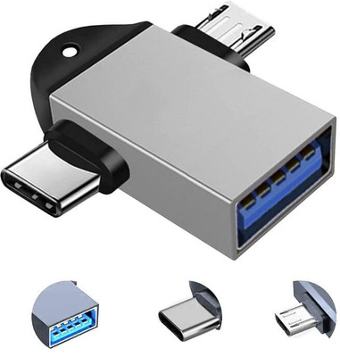 TSHIENTT USB Type C, Micro USB OTG Adapter(Pack of 1)