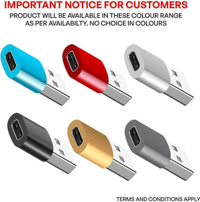 justcellz USB Type C OTG Adapter(Pack of 1)