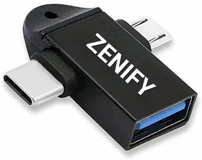 ZENIFY Micro USB, USB Type C OTG Adapter(Pack of 1)