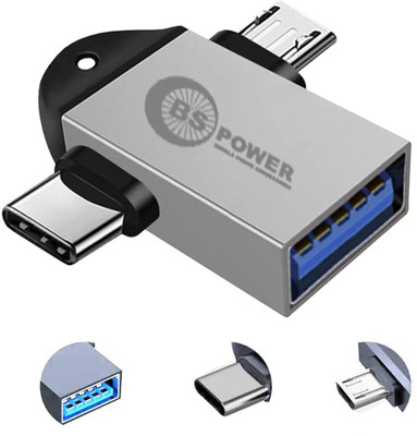 bs power USB, Micro USB, USB Type C OTG Adapter(Pack of 1)