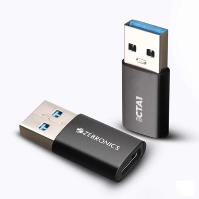 ZEBRONICS Micro USB, USB Type C OTG Adapter(Pack of 1)