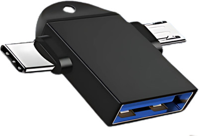 DRUMSTONE USB Type C, USB, Micro USB OTG Adapter(Pack of 1)