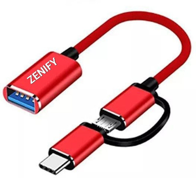 ZENIFY USB Type C, Micro USB OTG Adapter(Pack of 1)