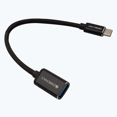 ZEBRONICS USB Type C, USB OTG Adapter(Pack of 1)