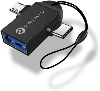 Primiu USB, Micro USB, USB Type C OTG Adapter(Pack of 1)