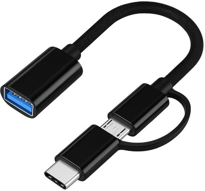 SANNO WORLD USB Type C, Micro USB OTG Adapter(Pack of 2)