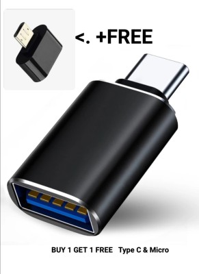 K&Q USB Type C, Micro USB OTG Adapter(Pack of 2)