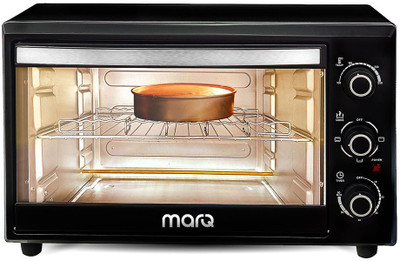 MarQ By Flipkart 33-Litre 33AOTMQB Oven Toaster Grill (OTG) With 4 Skewers And Inbuilt Light (Black) For Rs. 2998 @ 54 %