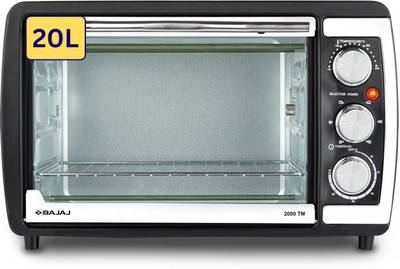BAJAJ 20-Litre Oven Toaster Grill OTG 2000 TM, Black