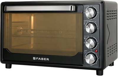 FABER 34-Litre Oven Toaster Grill (OTG)(FOTG BK 34L (Double Glazed), Black)