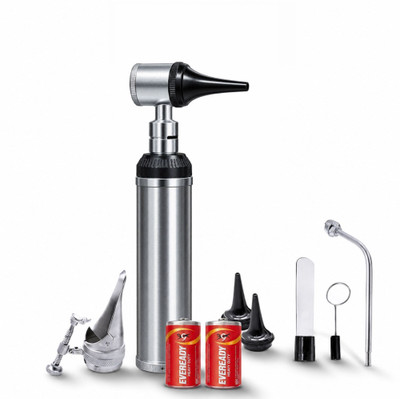 Bos Medicare Surgical Ent diagnostic Complete Set Black Head Ear nose throat eyes diagnostic set Otoscope