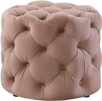 Decorhand Solid Wood Pouf(Finish Color - Brown, Pre Assembled)