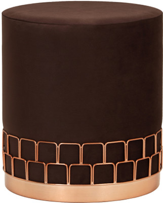 Psygn Metal Pouf(Finish Color - ROSE GOLD, Pre Assembled)