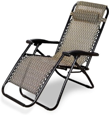 Lilac Zero Gravity Chair, Lawn Chair Recliner Lounge, Portable Camping Folding Chair Metal Outdoor Chair(BROWN, Pre-assembled)