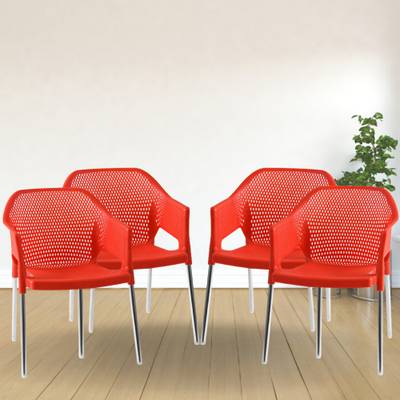 Plastic chair steel hotsell legs