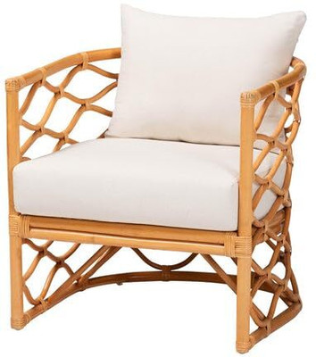 IRA Chair Bamboo Outdoor Chair(BROWN, Pre-assembled)