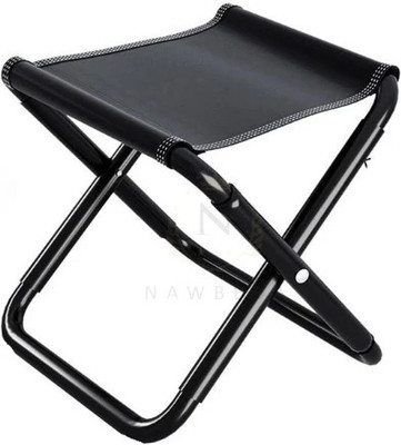 Nawbeda Folding Camping Stool Portable Chair for Outdoor Activities Metal Outdoor Chair(Black, Pre-assembled)