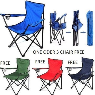 INGITAGNA Portable Folding Camping Chair Portable Fishing Beach Metal Outdoor Chair(Multi, DIY(Do-It-Yourself))