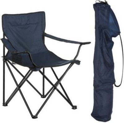 Dreamshop portable folding Metal Chair Fabric Outdoor Chair(Navy Blue, DIY(Do-It-Yourself))