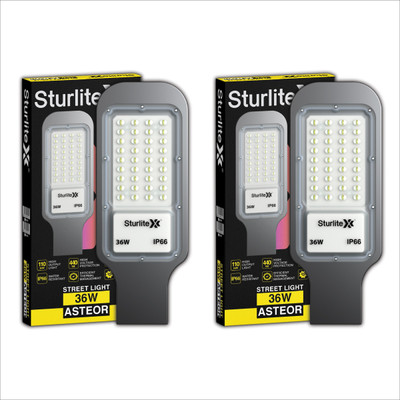 Sturlite Asteor 36W LED Street Light - (Pack of 2) (L-G-0060-36W) Flood Light Outdoor Lamp(Grey)