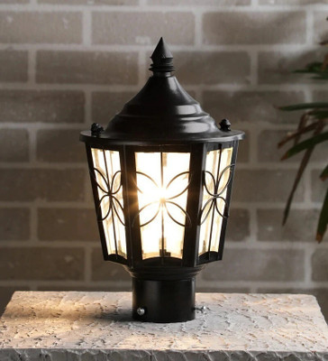spark world STAR MEDIUM Gate Light Outdoor Lamp(Black)