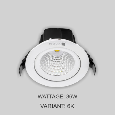 Crescent Lighting CRC10B-36W-RO-6K Post Light Outdoor Lamp(Black)