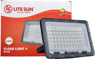 LiteSun Flood Light E-Series -50W Flood Light Outdoor Lamp(White)