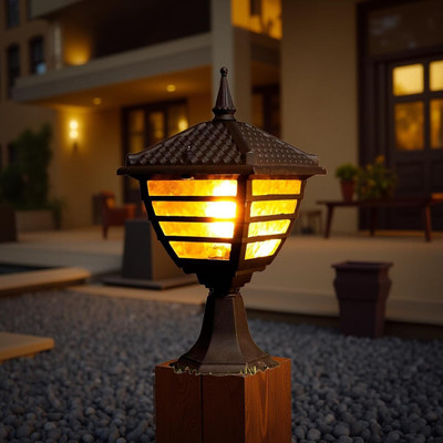 Bajigo B5Bajigo8 Gate Light Outdoor Lamp(Brown)