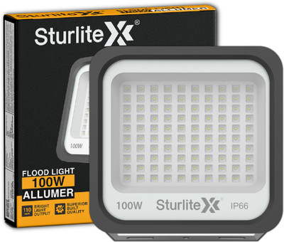 Sturlite Allumer 100 W LED Flood Light - (Pack of 1) (L-G-0180-100W) Flood Light Outdoor Lamp(Black)