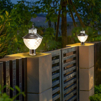 KINIS KIN- ZED G/L, PACK OF 2 Gate Light Outdoor Lamp(Silver, Clear)