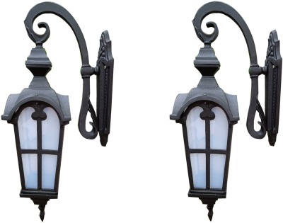 kiyah Lights outdoor wall mounted Black Tecture Finished for balcony courtyard restaurant & Front elevation Gate Light Outdoor Lamp(Black)
