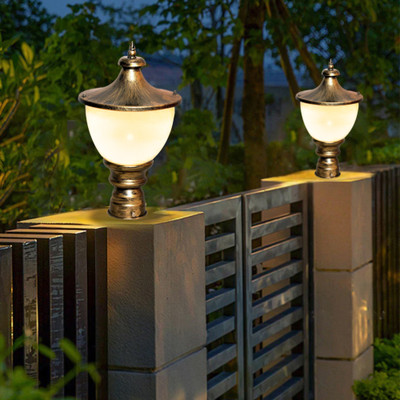 G CHHARIYA TRADERS KIN- ANTIQUE SAMRAT G/L, PACK OF 2 Gate Light Outdoor Lamp(Gold, White)