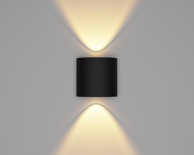 Volt Vision 2 Way LED Indoor & Outdoor Lamp Up/Down Right/Left Elevation Light Rustproof & Waterproof Aluminum Body Black (Warm White) Post Light Outdoor Lamp(Yellow)