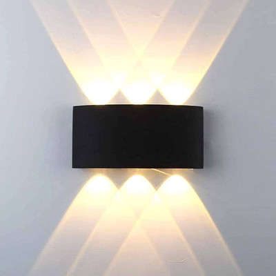 spark world ONIT109 6 Way Up-Down Outdoor LED Outdoor Waterproof IP65 Post Light Outdoor Lamp(Black)