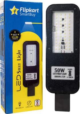 Flipkart SmartBuy 50W DOB BIS Approved PC Body LED Flood Halogen With 2 Year Warranty Street Light Outdoor Lamp(White)
