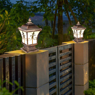 GAUVIK GAU- 2624 G/L, PACK OF 2 Gate Light Outdoor Lamp(Gold)