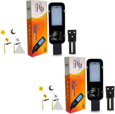 D'Mak 36 Watt Automatic Sensor System Led Street Light Grey body for Outdoor Purposes, Color-White Pack Of 2 Flood Light Outdoor Lamp(White)