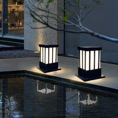 GAUVIK GAU- JAIL GATE LIGHT, PACK OF 2 Gate Light Outdoor Lamp(Grey, White)