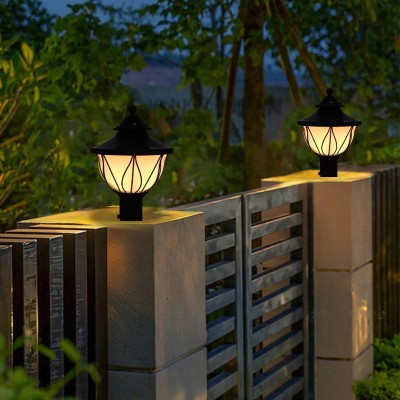 GAUVIK GAU-KAMAL GATE LIGHT, PACK OF 2 Gate Light Outdoor Lamp(Black, White)