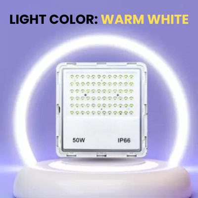 spark world IP66 50 Watts Flood Light Flood Light Outdoor Lamp(Yellow)