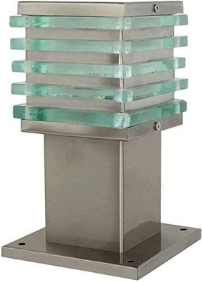 Volt Light ICE Cube 1 Steel Weatherproof GATE Light for Terrace,Wall Boundary,Garden,Path Way B22 Holder Pack of 1 Gate Light Outdoor Lamp(White)