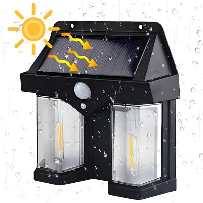 Abarro wrqjnwekij Gate Light Outdoor Lamp(Black)